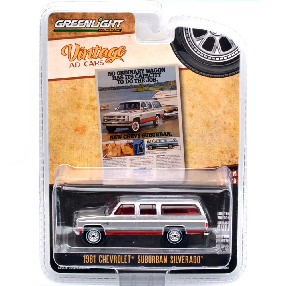 Greenlight 164 scale VINTAGE AD CARS SERIES 10 - 1981 CHEVROLET SUBURBAN