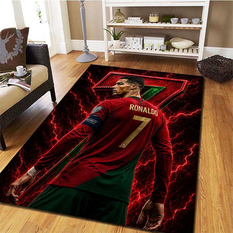 Cristiano Ronaldo Carpet Rug for Living Room Bedroom Home Sofa Decoration,Kids Play Non-slip Floor Mat