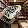 Black Leopard Print Pattern Soft TPU Phone Case for iPhone 17 16 15 14 13 12 11 Pro Max Plus Shockproof Anti-Slip Cover