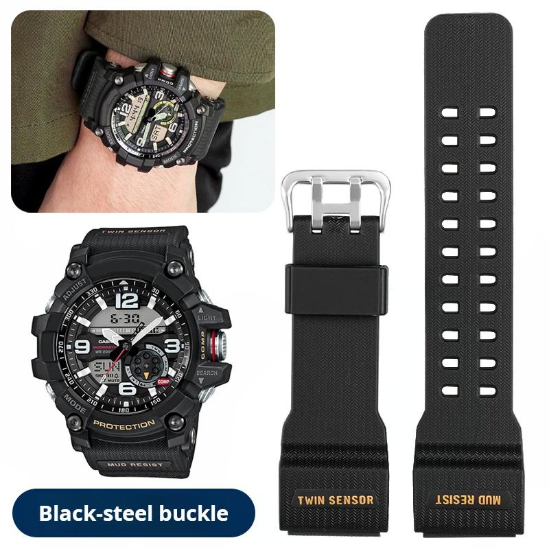GWG1000 Watch band For Casio G-Shock Little/Small Mud King GG-1000 GWG-100 GSG-100 Waterproof Resin Silicone rubber watch strap