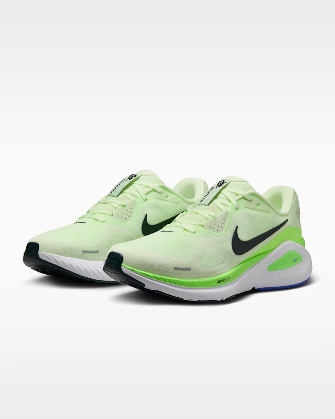 HJ1102-702 Nike Structure 26 Volt Tint Lime Blast Sapphire (Men s) 6