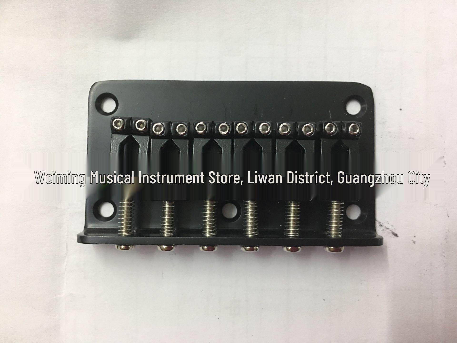 Silver Electric Guitar Bridge Tailpiece - Fixed String Bridge, 78MM