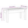 Garden Bench and Table Set 2 Pcs Cream and Brown Solid Teak Wood