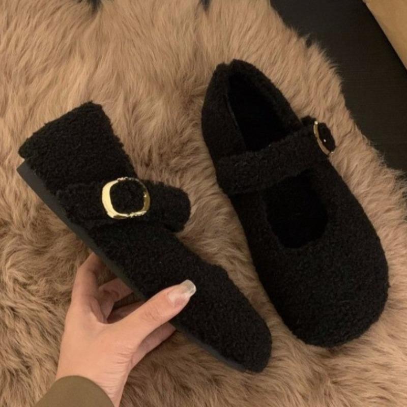 Women Fluffy Flats Soft Shoes Comfort 2025 Autumn Shoes Designer Classical New Trends Walking Sneakers Casual Zapatos