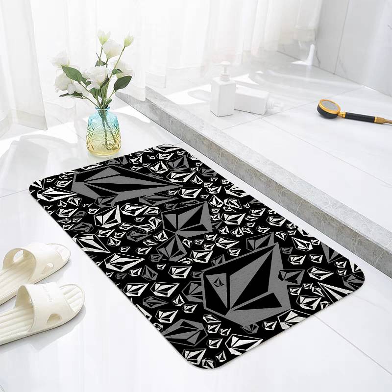 

Cool V-Volcom-s Floor Mat Bedroom Bedside Carpet Non Slip Soft Floor Mat Sofa Coffee Table Rugs For Home Decor Doormat 40x60cm