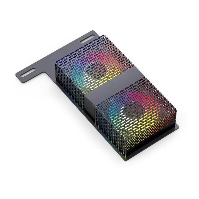 

High Performances 5V3PIN ARGB Memory Heatsink ARGB LED Memory Heat Spreader, Metal Cooling Fan for Desktop Module