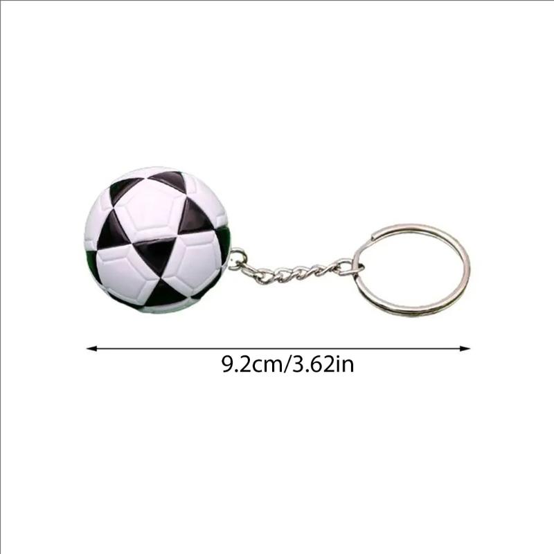 Europäische Stile Fußball Robuster Schlüsselanhänger aus Kunstleder Souvenir Anhänger Dekoration für Fans und Sammler zum Tragen