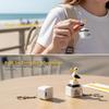 1Pcs Luminous Sounding Stress Relief Creative Fidget Toy Mine Seagull Keycap Keychain Portable Electronic Pendant For Adult