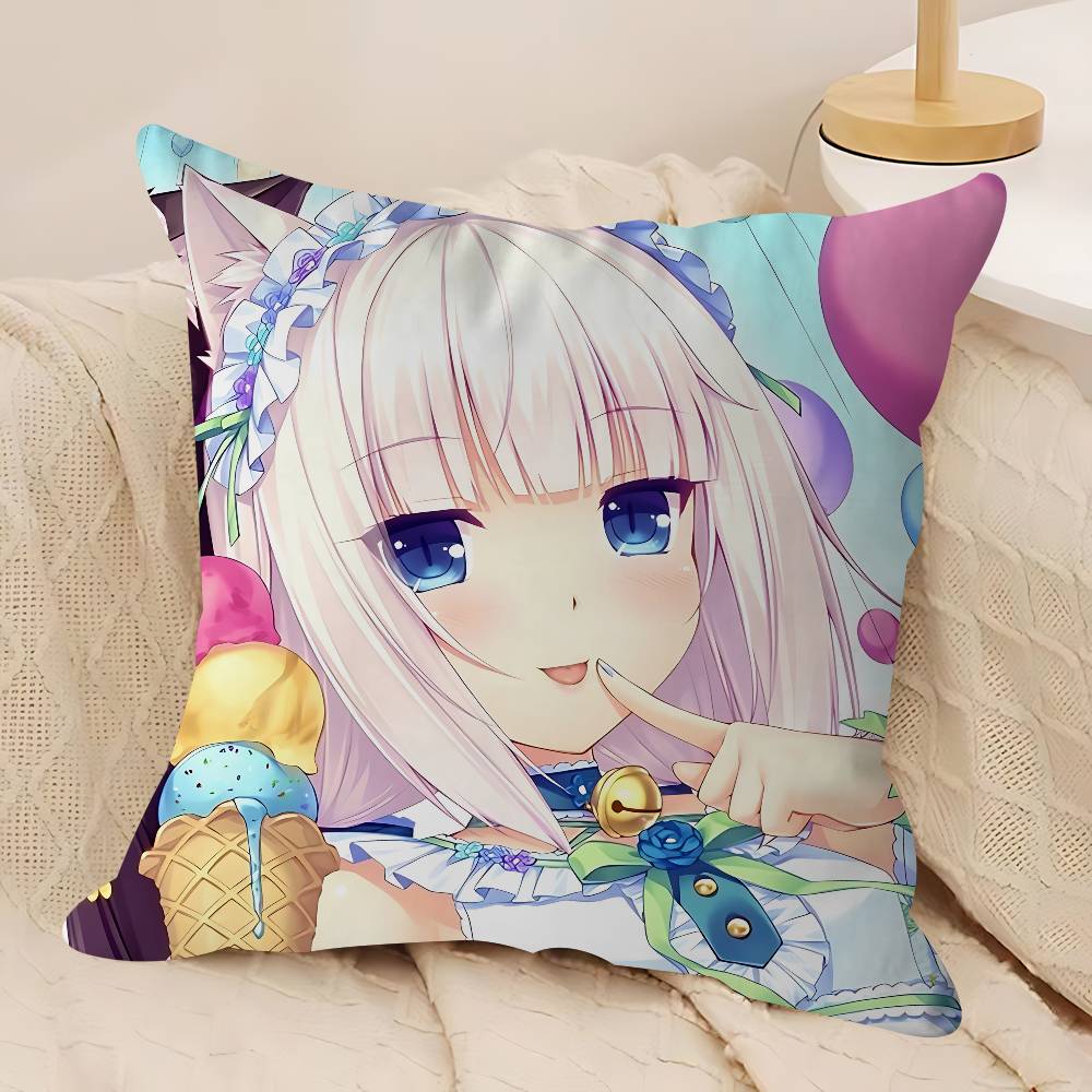 SPEL-N-Nekopara-V-Vanilla Stitch Lyckodrake Kuddfodral Soffkuddfodral Hemrum Dekoration Barnpresent