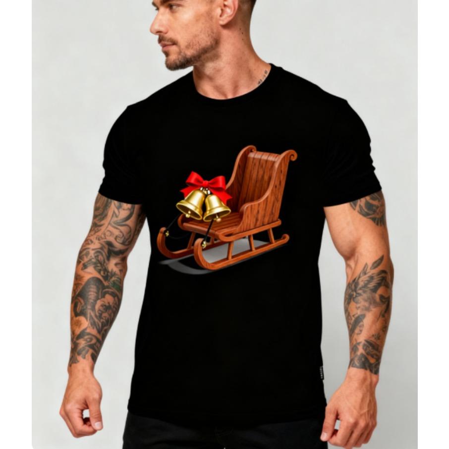 Weihnachtsbaum Herren Casual 3D Druck Locker Rundhals Kurzarm T-Shirt Top