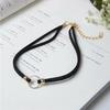 Small Circle Pendant Velvet Collar Choker Necklace Fashion Women Gothic Jewelry