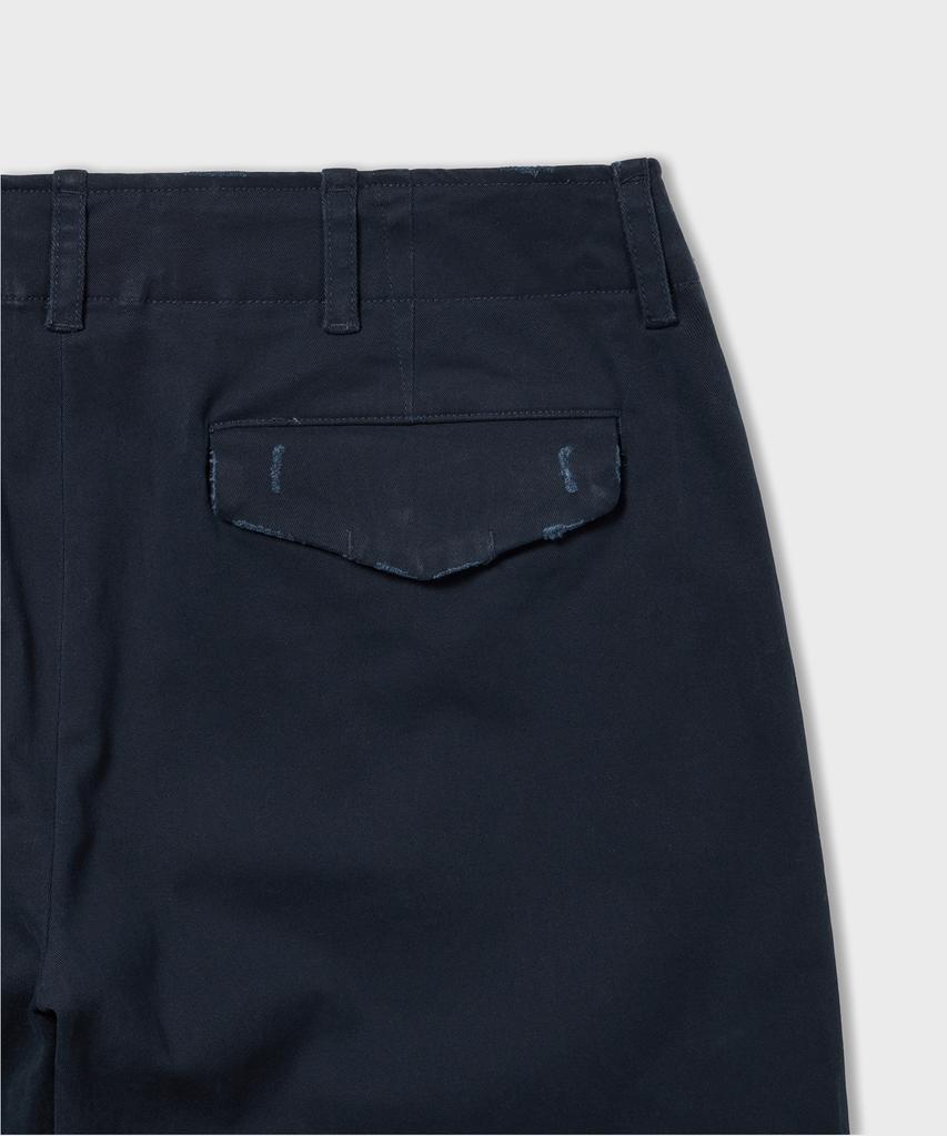 AMFEAST Distressed Vintage Chino Shorts Navy