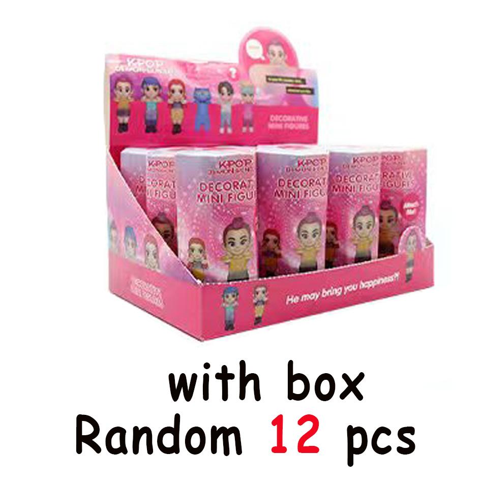 12pcs Kpop Demon Hunters Action Figure Toy Derpys Tiger Rumi Mira Zoey Sussy Figurine Doll For Christmas Gifts