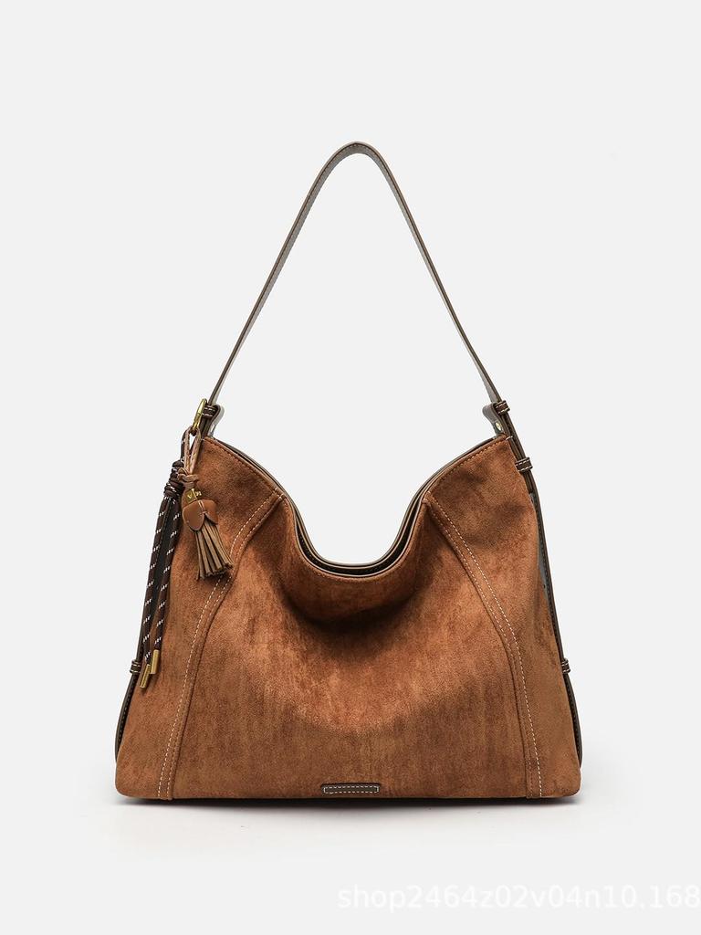 Women's Suede Hobo Bag 2025 - Large Capacity Tote, Shoulder, Commuter & Crossbody Styles