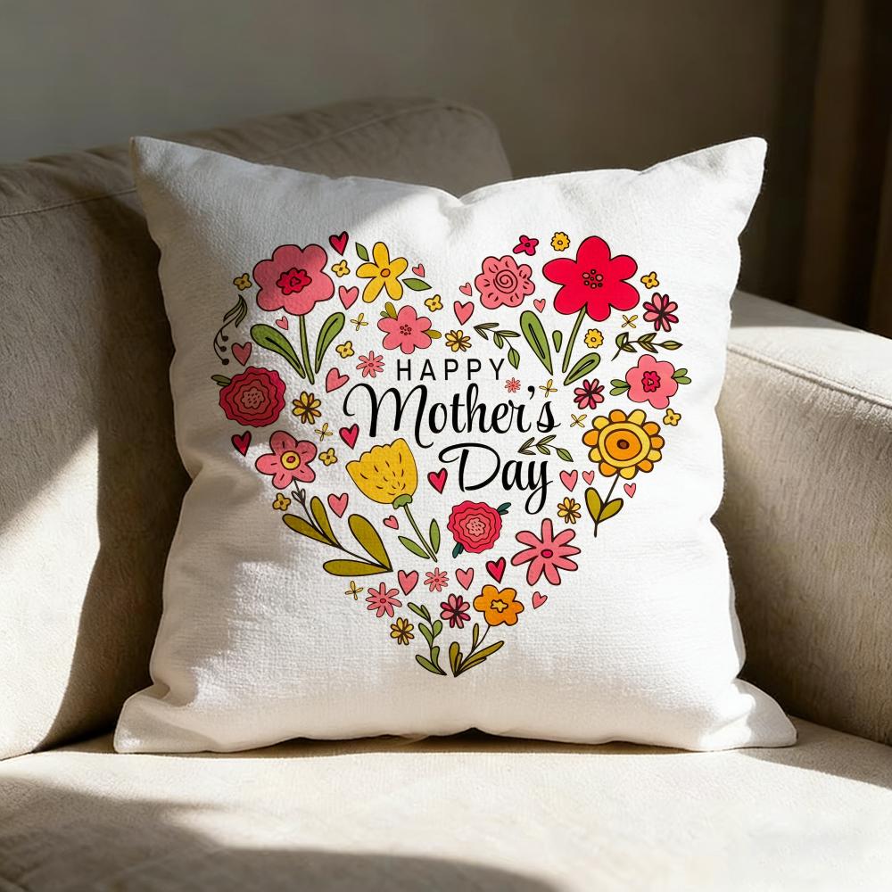 Mother's Day Pillow Case Pillowcase, Double-sided Printed, Sofa Cushion, Bedroom Headboard Pillow
