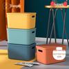 Multi-functional Desktop Storage Bins with Lids, 4-Pack