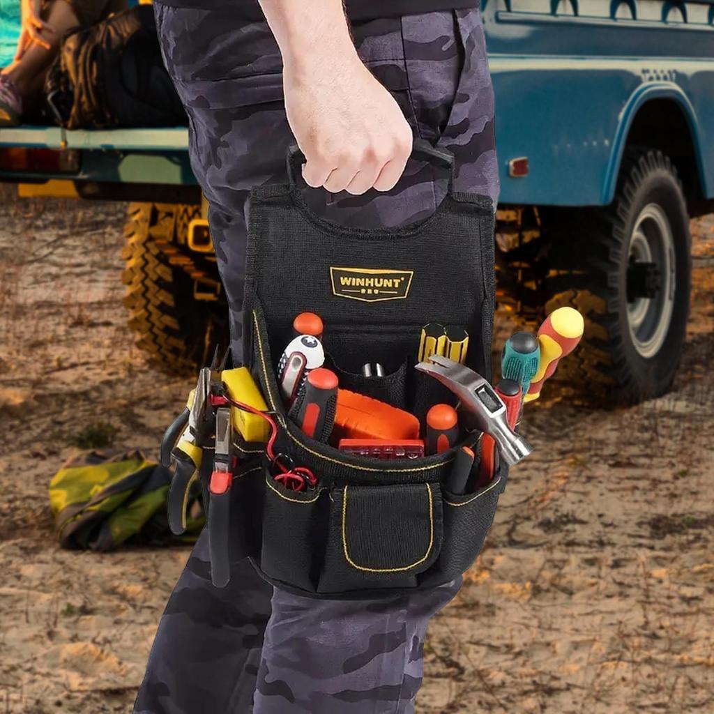 Hardware Tool Storage Belt Bag with Durable & Strong Oxford Cloth Material for All Kinds of Maintenance Work