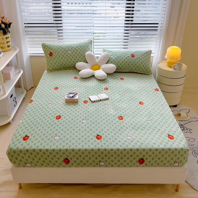 

Зимний чехол для матраса Warmand, толстый эластичный фланелевый чехол для парного матраса, домашний чехол для матраса размера Queen King Size 150x200 48x74cmPillowcasex2