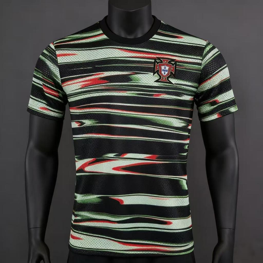 Fans short-sleeved mesh quick-drying football jersey D print Portugal Côte d'Ivoire Morocco