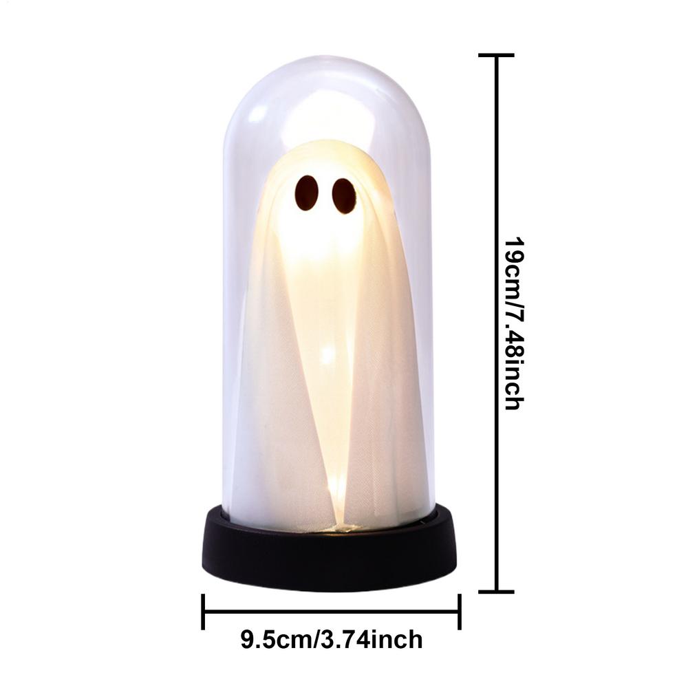 Halloween Ghost Gothic-Style Table Decor Ghost With LED Light Creepy Home Accents Eerie Halloween Decoration For Indoor Outdoor