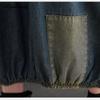 Plus Größe Frühling Sommer Frauen Denim Midi Kleid O Neck Patchwork Übergroßen Taschen Kleid Halbe Hülse Vintage Lose Kleid