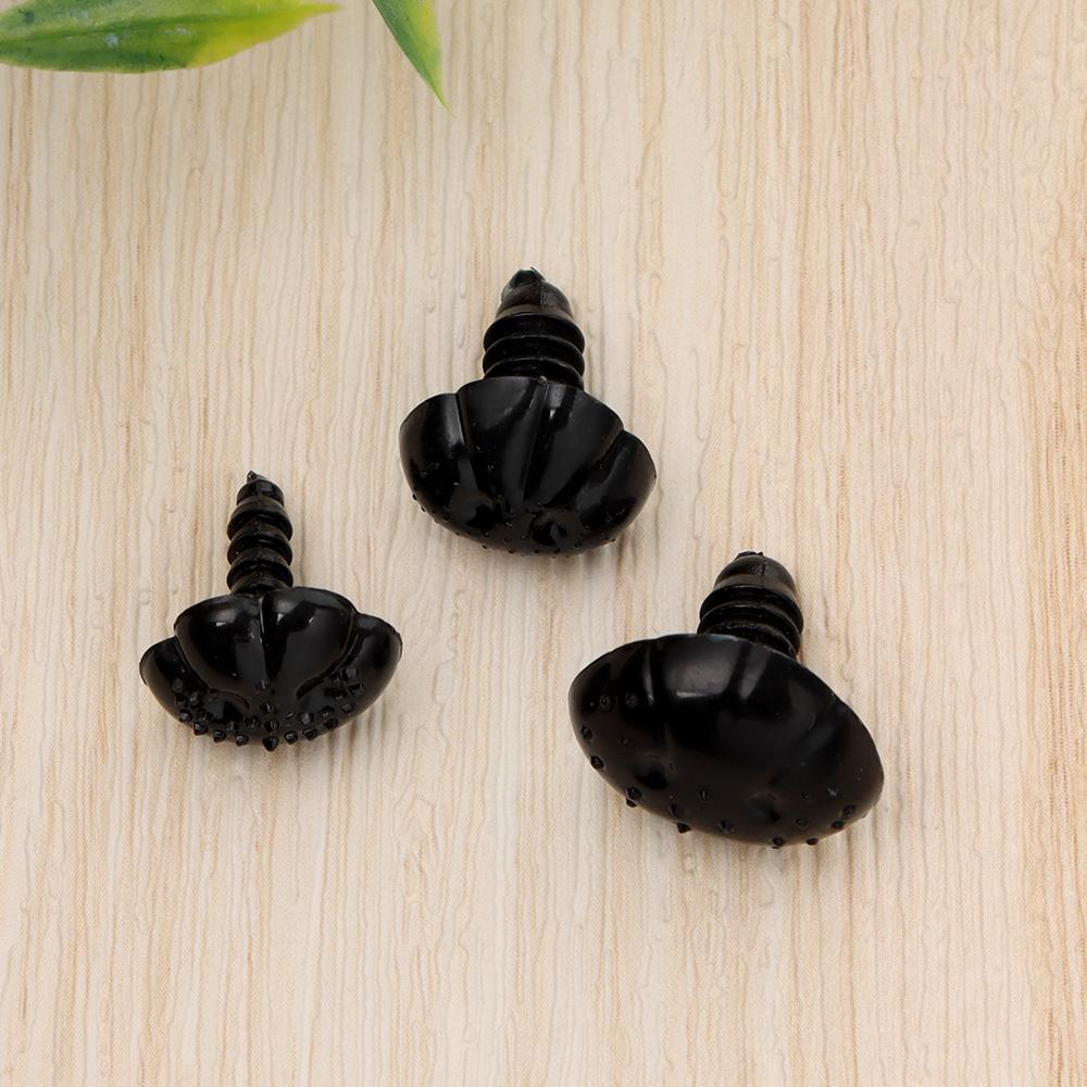 40Pcs Black Plastic Safety Noses For Teddy Bear Doll Animal Puppet Crafts Children DIY Doll toys Accessories Dog Puppy Nose