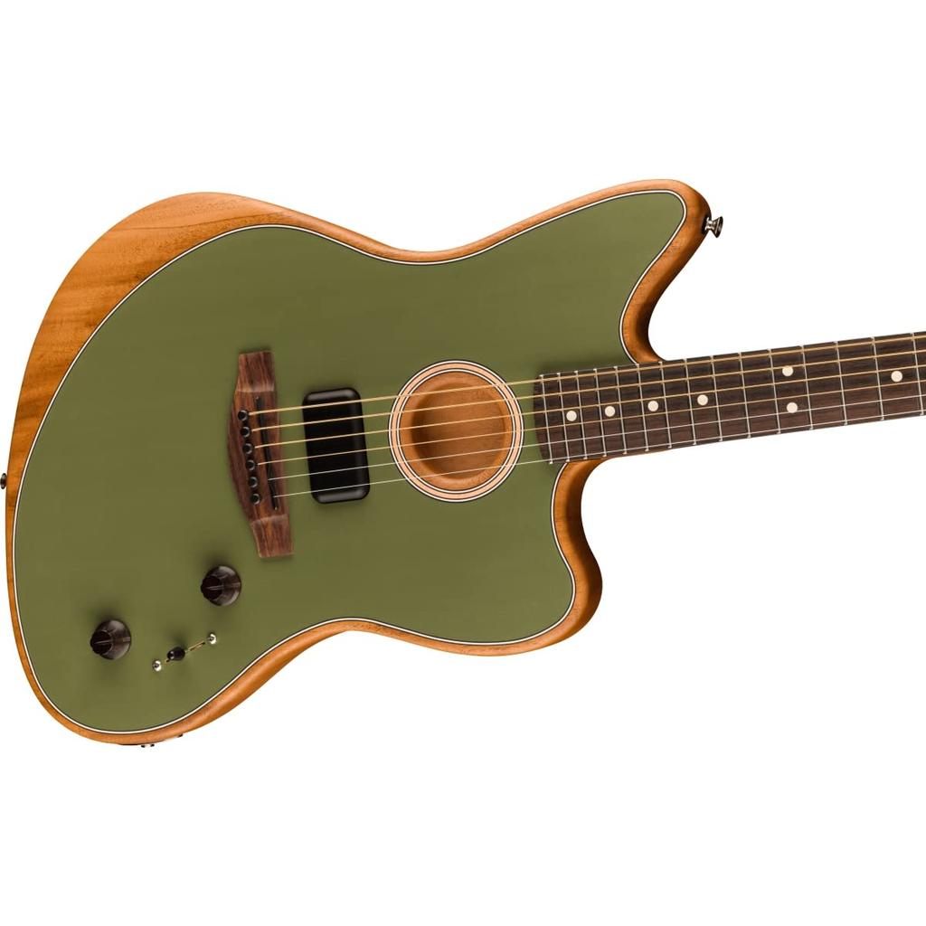 Fender Player Rosewood Antique Olive Gig Bag Included Acoustasonic® Jazzmaster, Fingerboard,