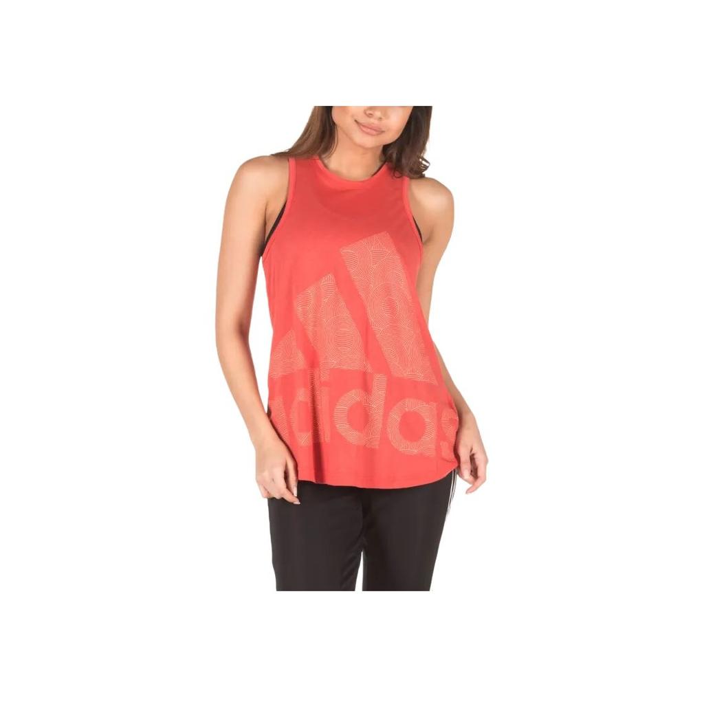 Adidas Logo Cool Tank Sleeveless Comfortable Vest Women Tops Red CV5107