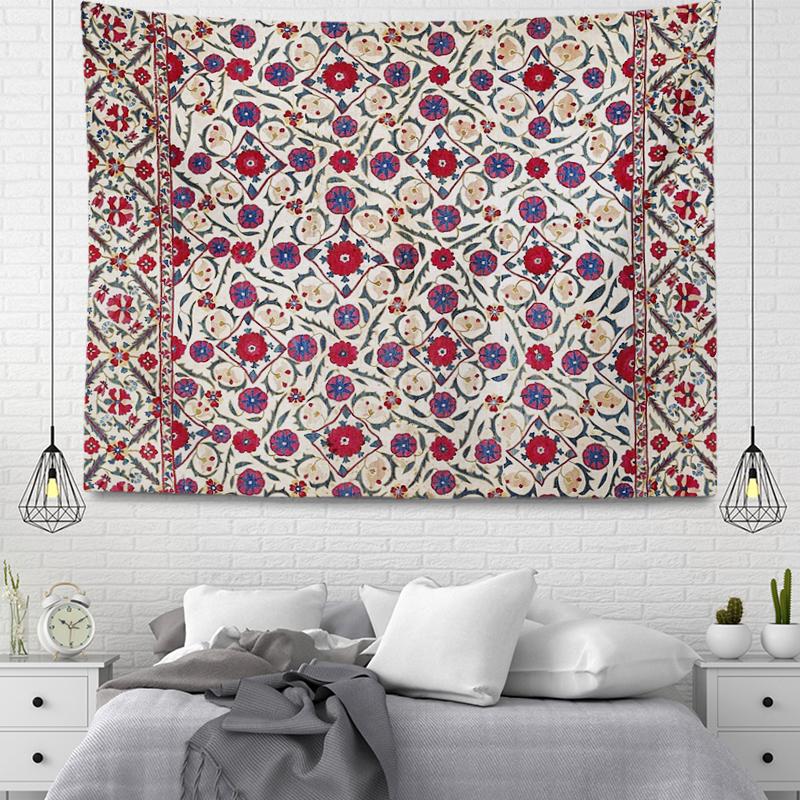 Home decoration Wall tapestry aesthetic room boho accessories wall hanging fabric autumn mandala decor vintage Morocco Bedroom