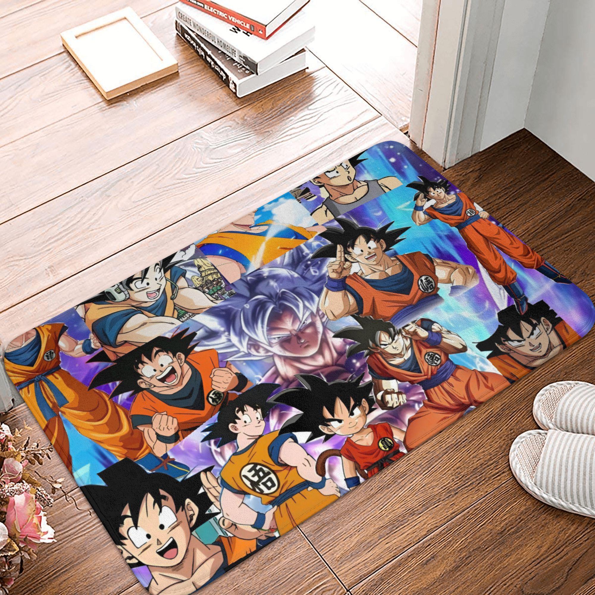 

Anime Dragon Ball Goku Doormat Mat Anti-Slip Kitchen Bath Balcony Rug Carpet 40*60cm 60cm x 90cm
