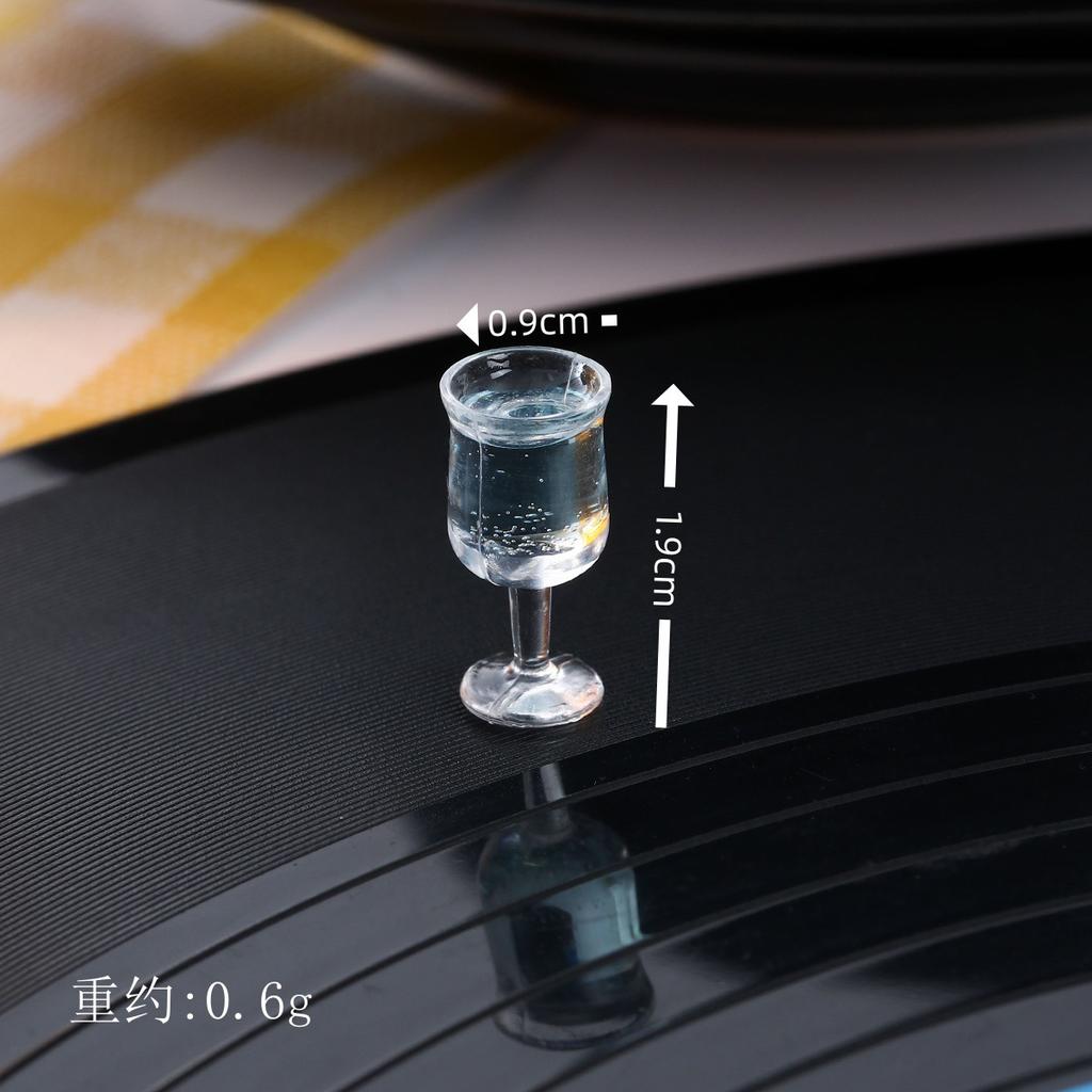 Simulation Red Wine Glass Coffee Cocktail Champagne Model Mini Miniature Food Ornaments 10pc/lot