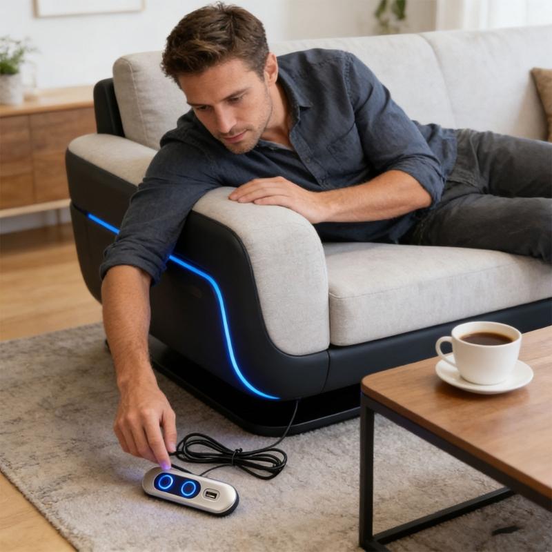 Electric Controllers for Adjustable Sofa and Recliner Precise Lift Extension Control USB Power ABS