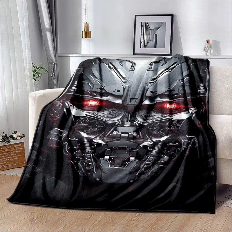 Cartoon T-Transformers Autobots Soft Flannel Blanket for Beds Bedroom Sofa Picnic,Throw Blanket for Cover Outdoor Leisure Gift