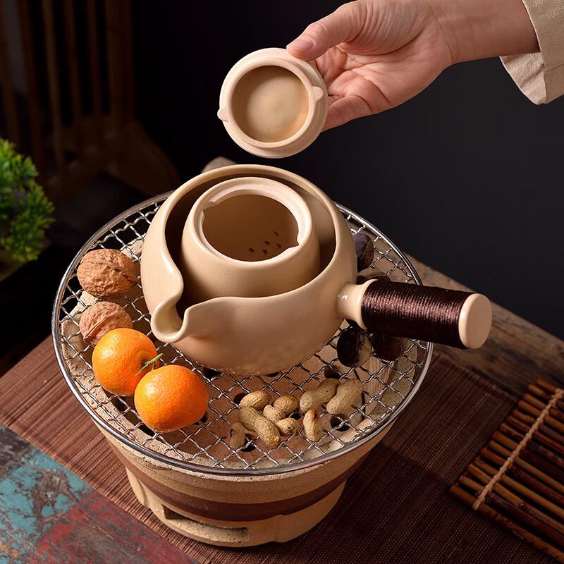 Purple Clay Charcoal Tea Stove Set with Inner Pot