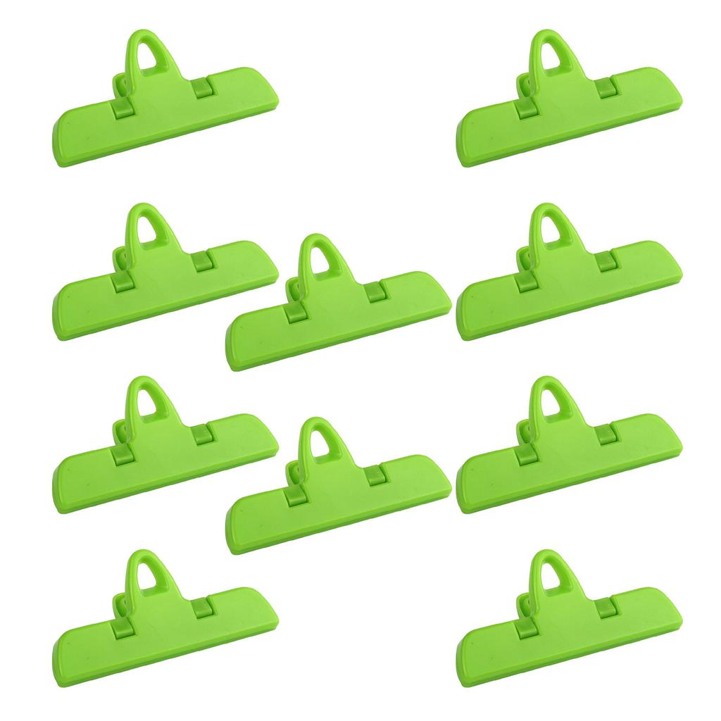 10pcs Snacks Bag Sealing Clip Keep Food Tidying and Waterproof Sturdy Plastic for Kitchen or Office Supplies Use