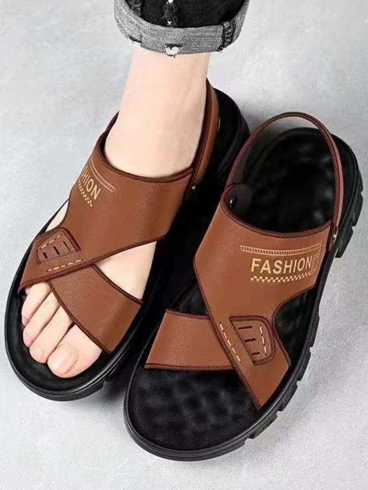 Fashion Soft Man Sandals Internet Celebrity Clearance Sale Cheap Liquidation on Offer Wholesale New Design 2025 Descount Shoes for Men