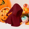 Halloween Cape Hood Middelalder Death Hat Ensfarget Retro mørk stil Cosplay kostyme Sceneshow Performance Sjal Cap
