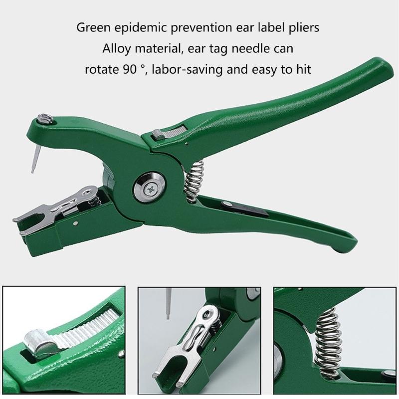 Livestock Eartags Number Label Sign 001-100 Cattle Ear Label Identification Eartags Pliers Sign Number for Farm Animals