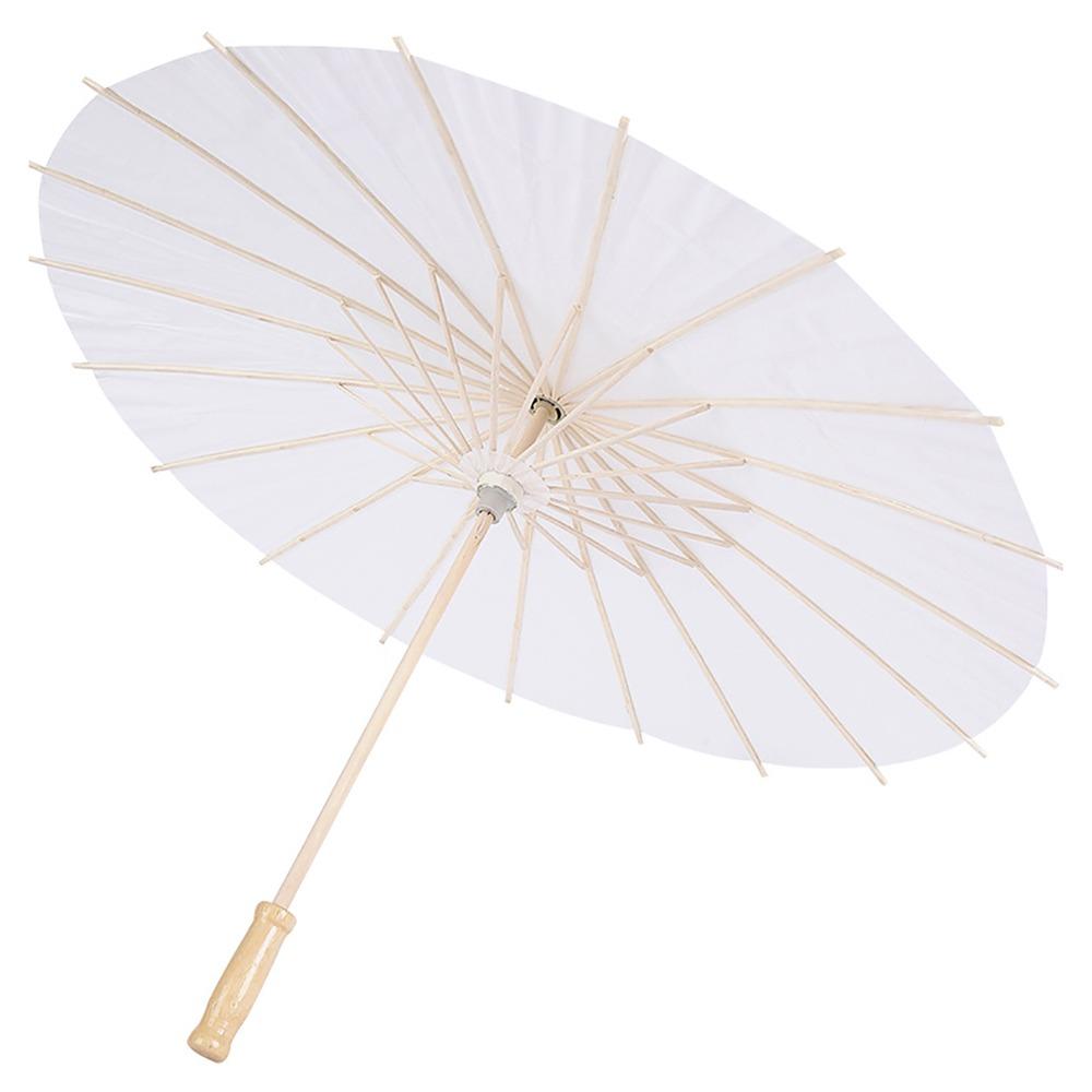 1Pcs Dia 60/84cm Paper Umbrella Long-handle Photography Prop  for Anniversary Wedding Party