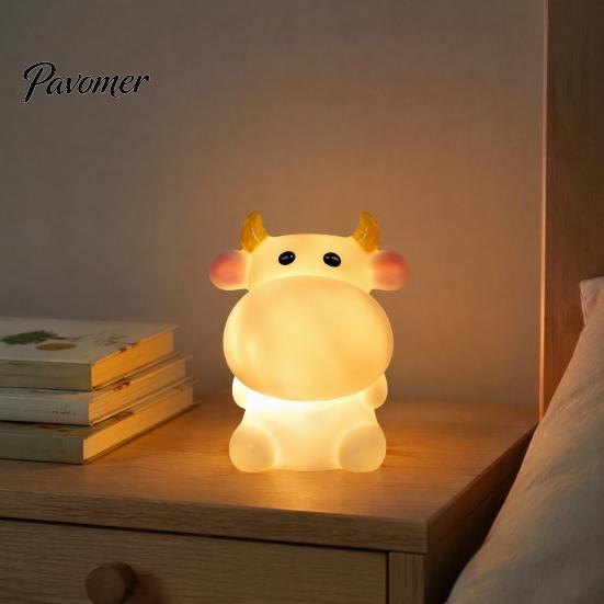 Cute Animal Night Light for Kids, Rabbit Bear Deer Cat Dog Warm Nighttime Feeding Shape LED Bedside Lamp, Soft Glow Nursery Lamp Baby Sleep Comforting