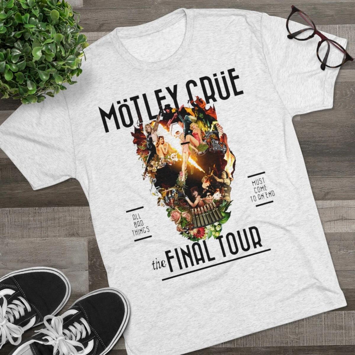 Motley Crue Shirt, Motley Crue T Shirt, Motley Crue Unisex Tri-Blend Crew Tee S