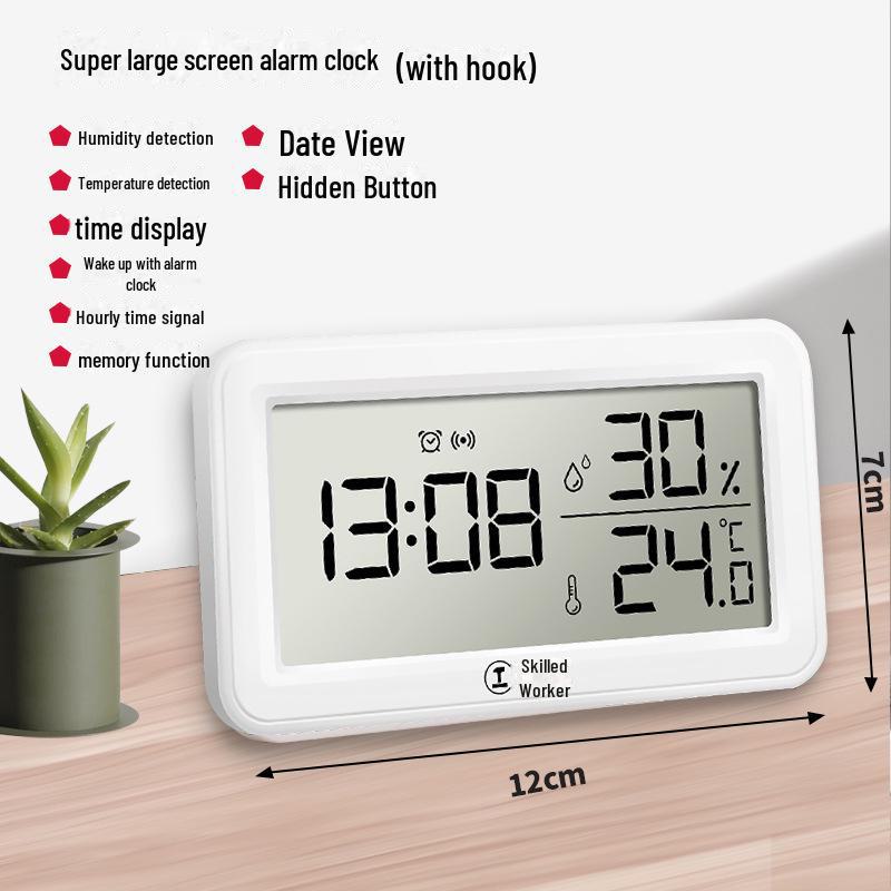 Green Forest Wall-Mounted Digital Thermometer & Hygrometer - High-Precision Indoor Display for Baby Room