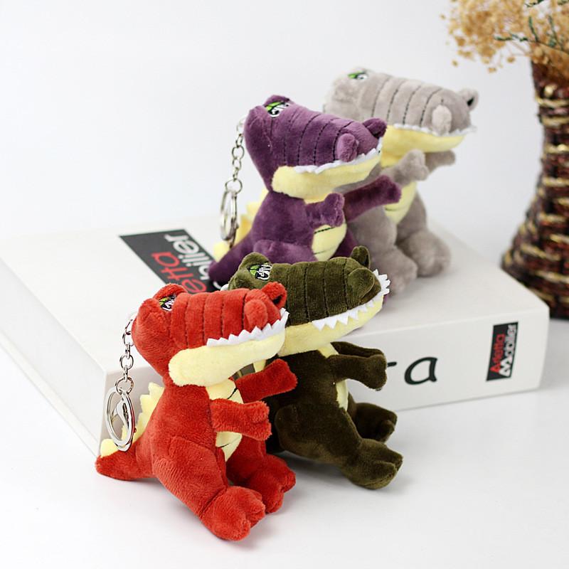 Plush Alligator Toy Keychain Vibrant Colors Cute Short Plush Stuffed Animal