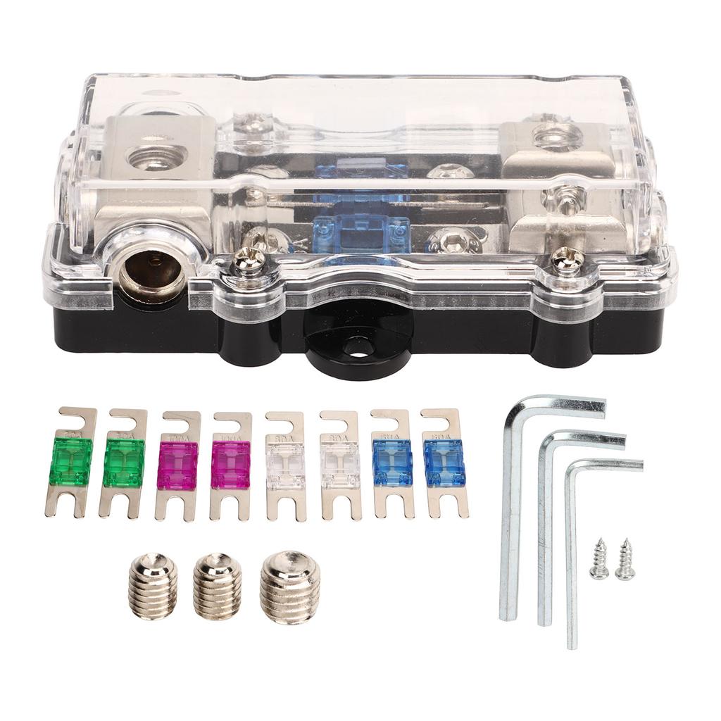 ANL Fuse Holder 4GA IN 8GA OUT Overcurrent Protection High Performance for Car Boat Yacht RV