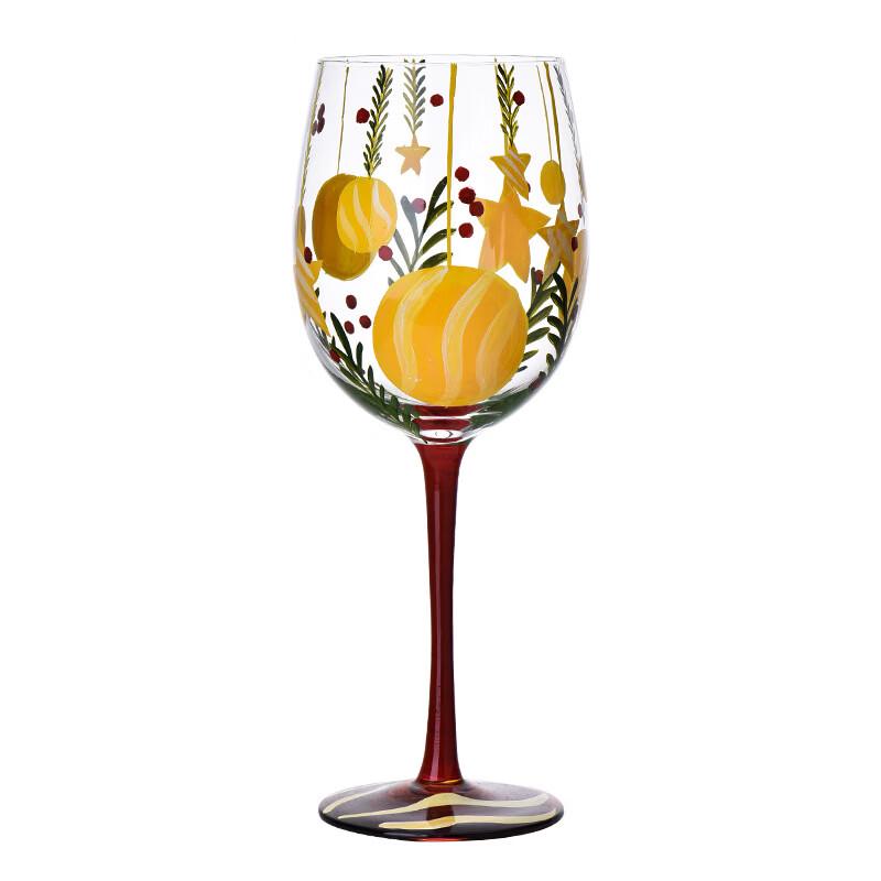 CAOX Christmas Theme Glass Champagne Flute