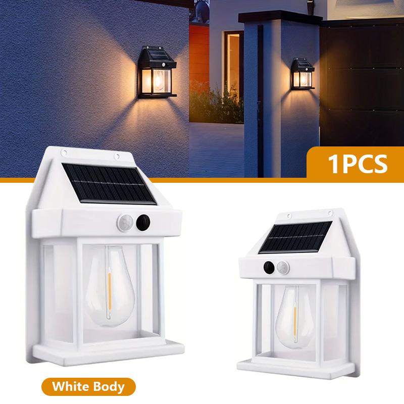 2000LM Solar Outdoor Lights Smart Sensor Wall Lamp Balcony Garden Decoration Outdoor Mood Light Solar Night Decorative Lamp