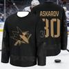 Maglia da Hockey su Ghiaccio da Uomo con Logo Squalo Stampato in 3D, Traspirante e Asciugatura Rapida, Top a Maniche Lunghe per Appassionati Entusiasti Bambini