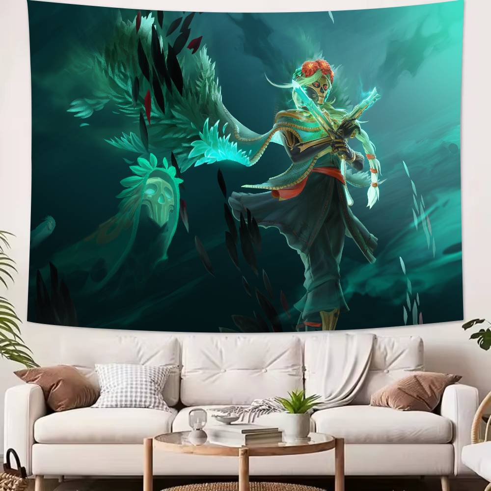 Large Cool Fashion XL Dota 2 Gaming Tapestry Popular Room Decoration Wall Tapestry Art Room Home Decor Wall Art Decor