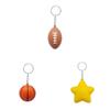 Pu Foam Basketball Keychain Toy For Children Kids Stress Relief Bag Accessory