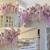 Golden Shower Flower Row Wedding Arch - Outdoor Wall Hanging Decoration